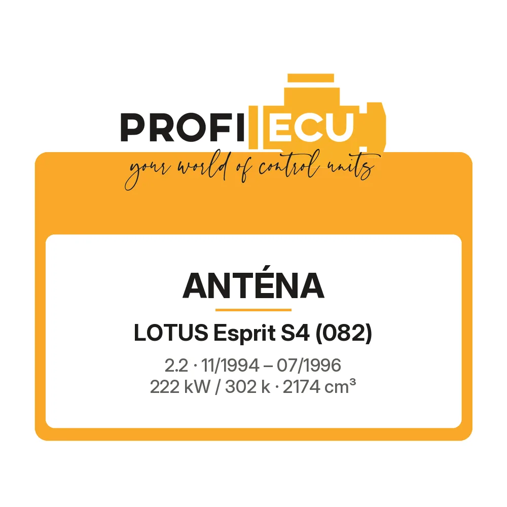 Etiketa ProfiECU: Anténa pro Lotus Esprit S4 2.2 222 kW
