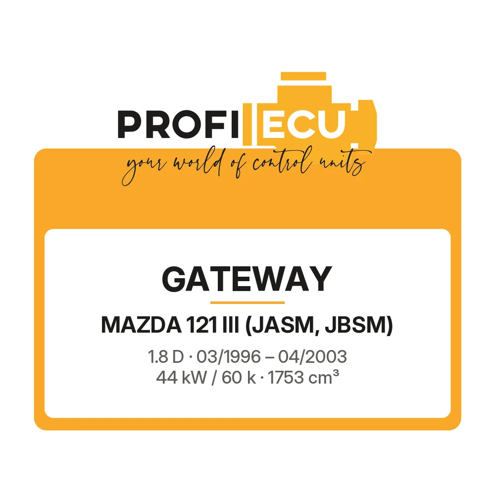 Etiketa ProfiECU: GATEWAY pro Mazda 121 III 1.8 D 44 kW