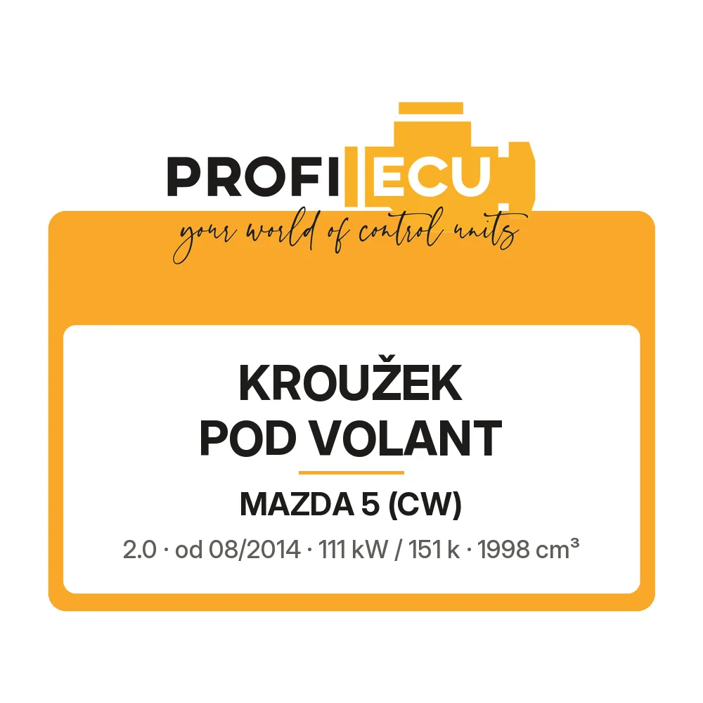 Etiketa ProfiECU: Kroužek pod volant pro Mazda 5 2.0 111 kW