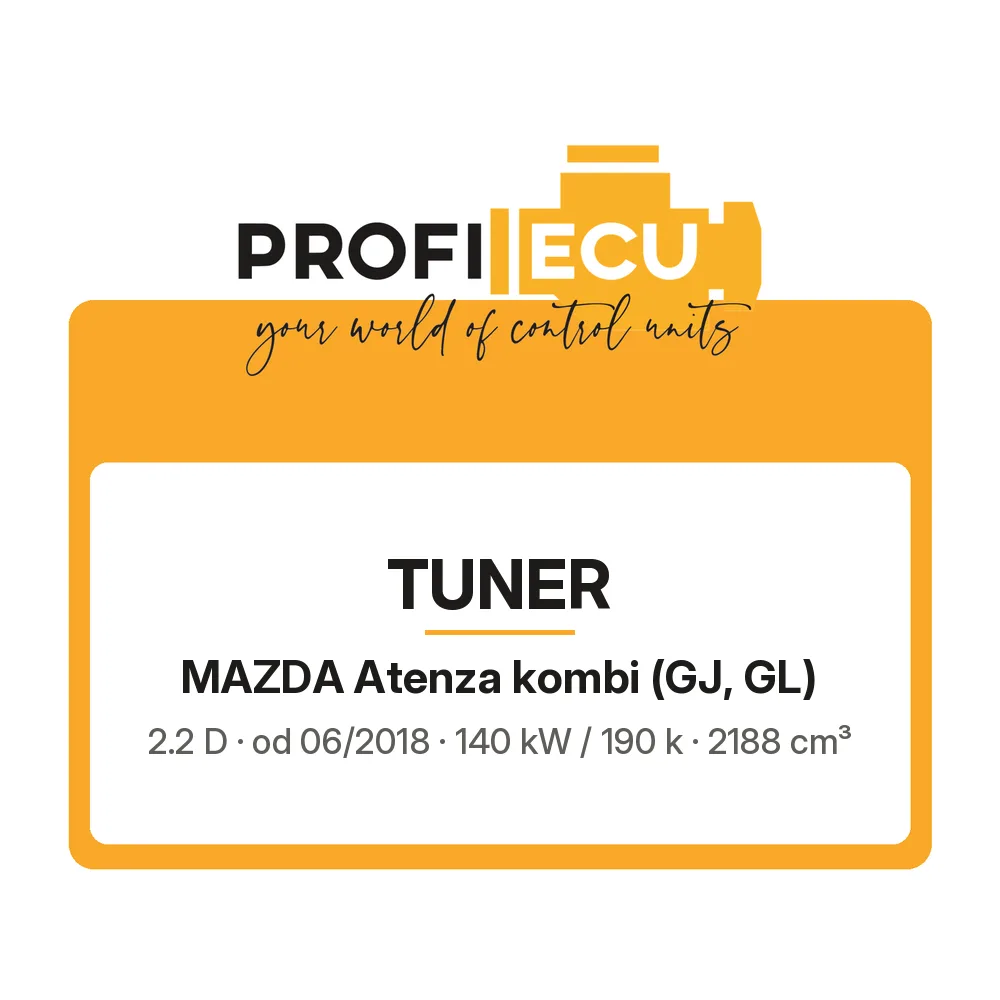 Etiketa ProfiECU: Tuner pro Mazda Atenza kombi 2.2 D 140 kW