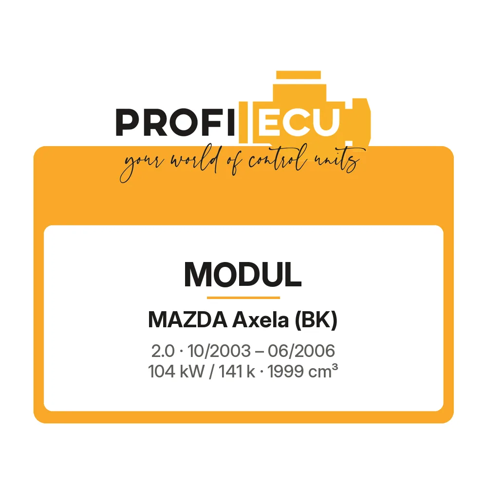 Etiketa ProfiECU: Modul pro Mazda Axela 2.0 104 kW