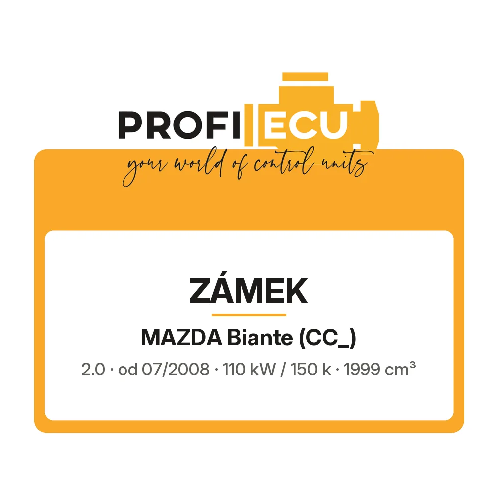 Etiketa ProfiECU: Zámek pro Mazda Biante 2.0 110 kW
