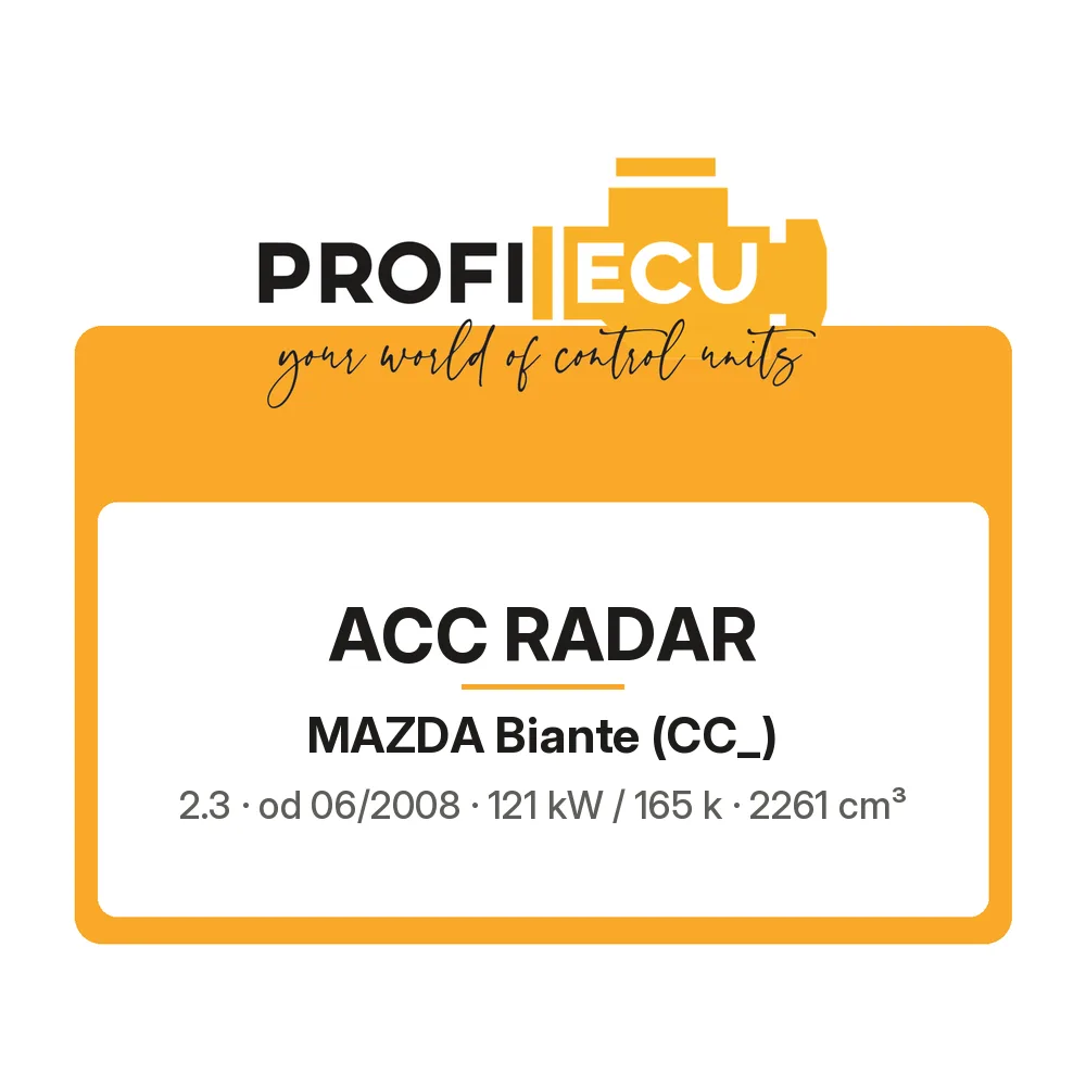 Etiketa ProfiECU: ACC Radar pro Mazda Biante 2.3 121 kW