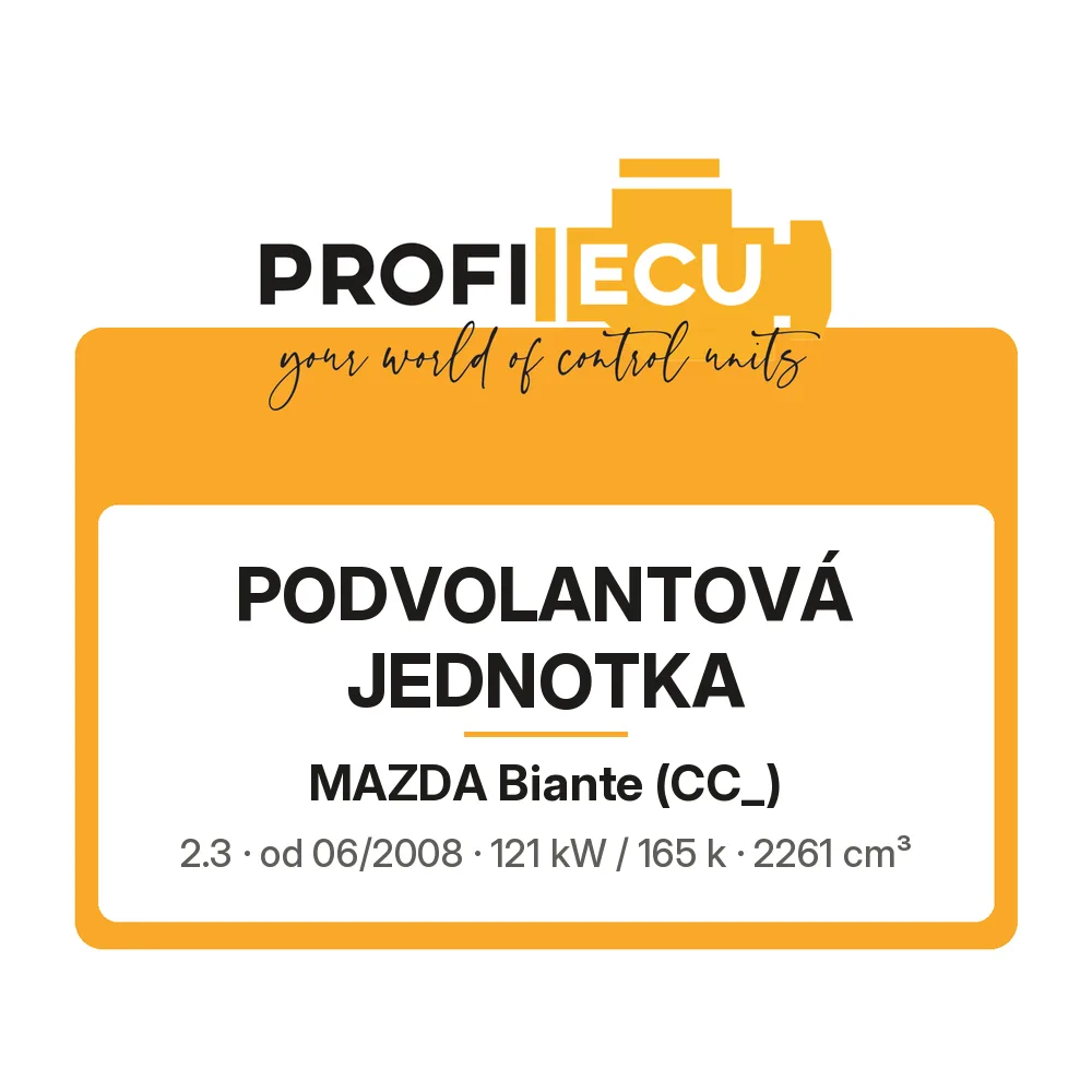 Etiketa ProfiECU: Podvolantová jednotka pro Mazda Biante 2.3 121 kW