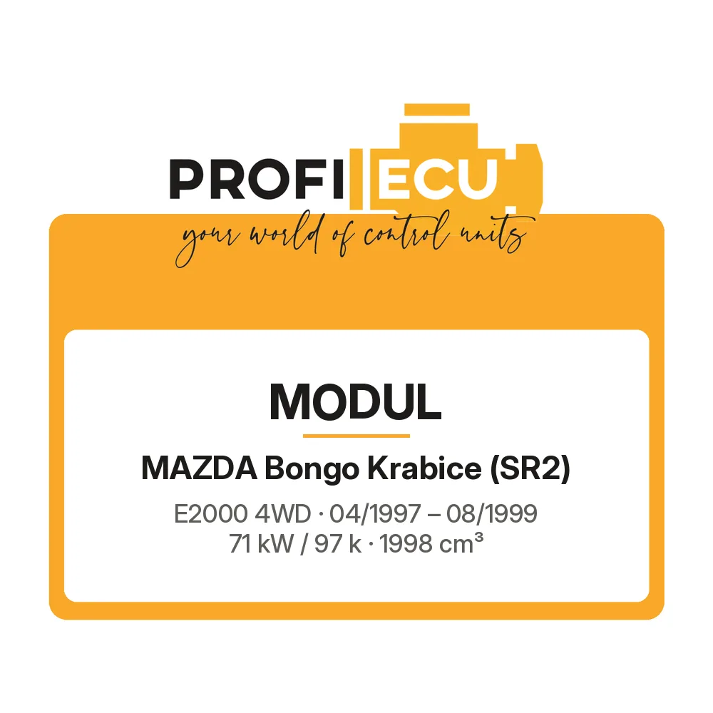 Etiketa ProfiECU: Modul pro Mazda Bongo Krabice E2000 4WD 71 kW