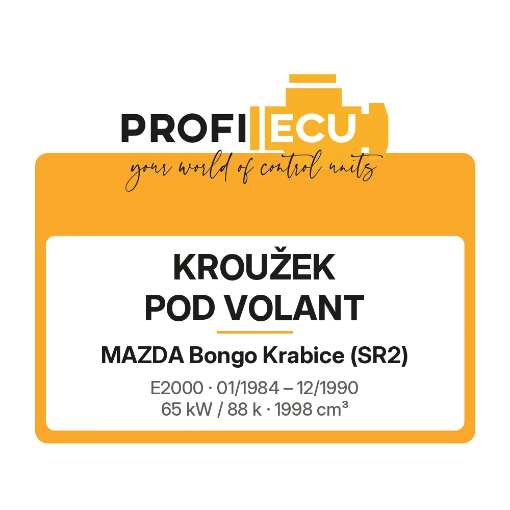 Etiketa ProfiECU: Kroužek pod volant pro Mazda Bongo Krabice E2000 65 kW