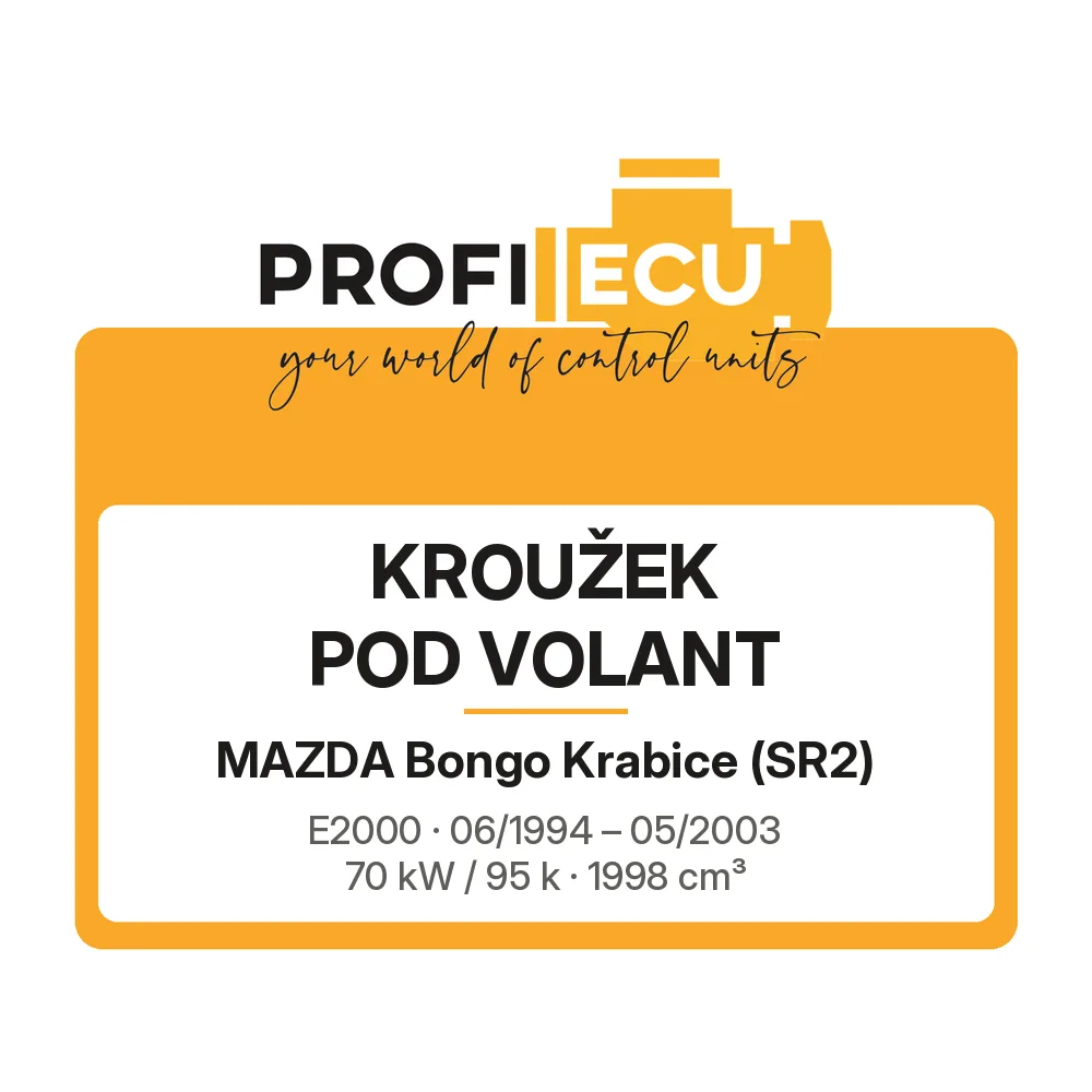 Etiketa ProfiECU: Kroužek pod volant pro Mazda Bongo Krabice E2000 70 kW