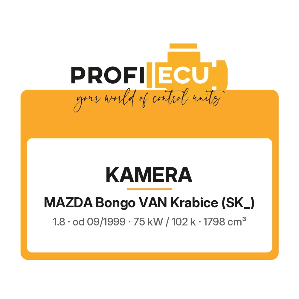 Etiketa ProfiECU: Kamera pro Mazda Bongo VAN Krabice 1.8 75 kW