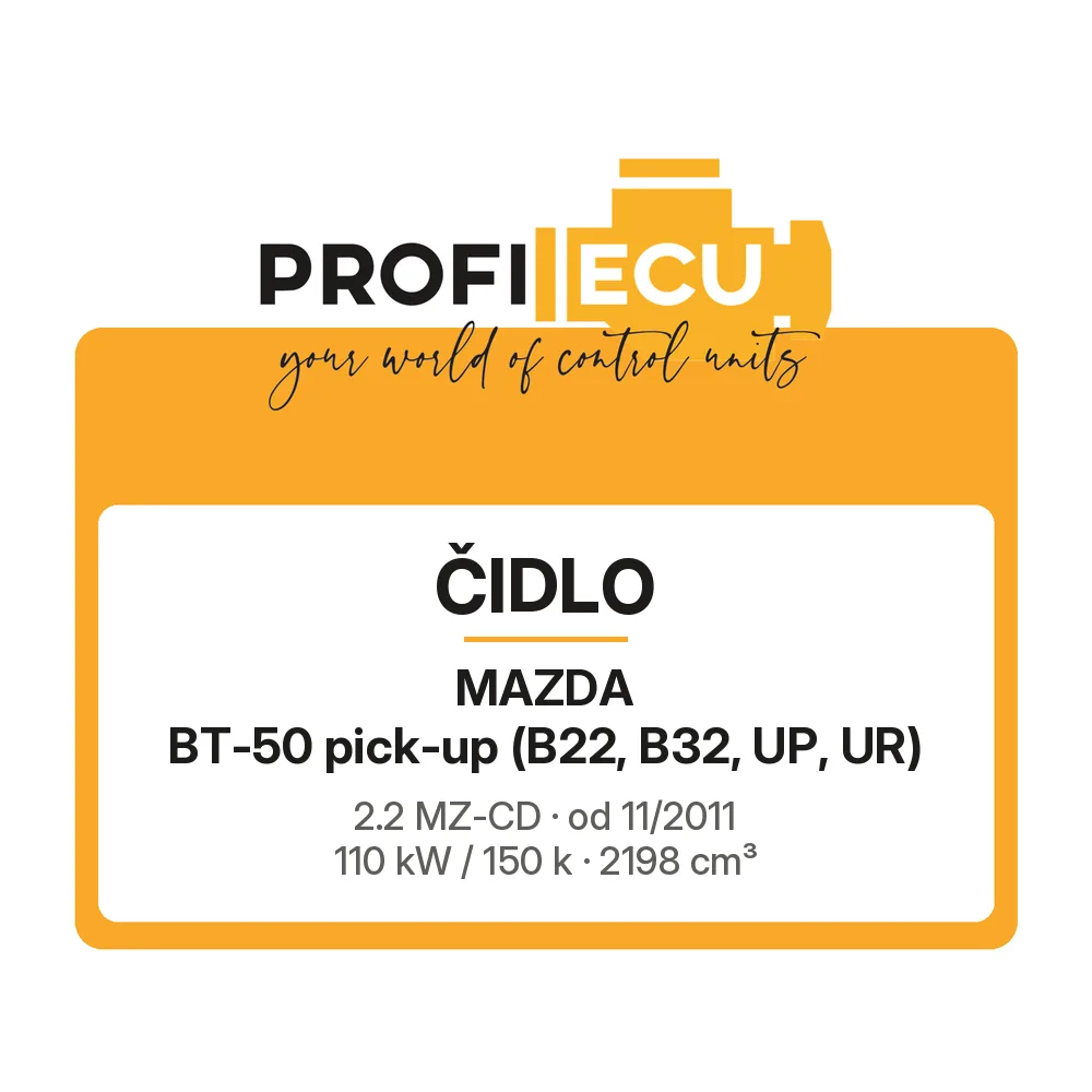 Etiketa ProfiECU: Čidlo pro Mazda BT-50 pick-up 2.2 MZ-CD 110 kW