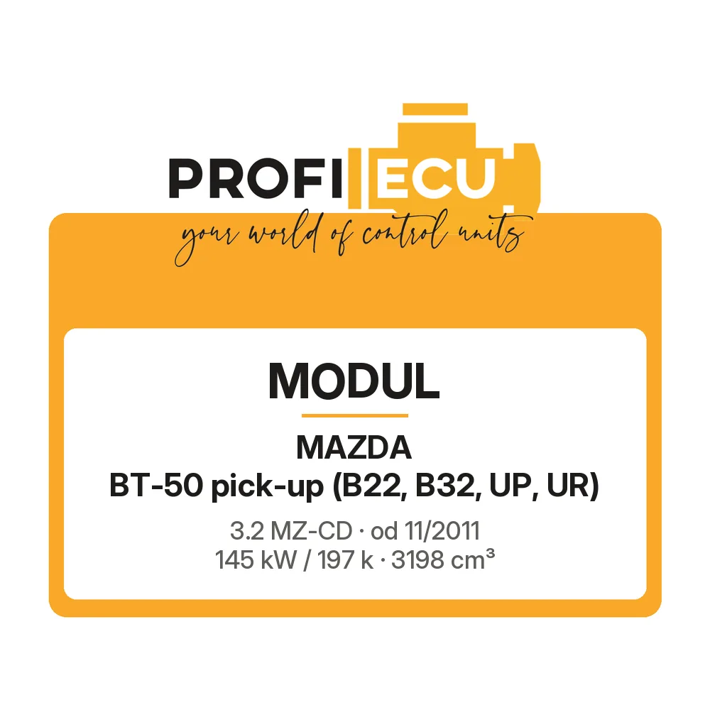 Etiketa ProfiECU: Modul pro Mazda BT-50 pick-up 3.2 MZ-CD 145 kW