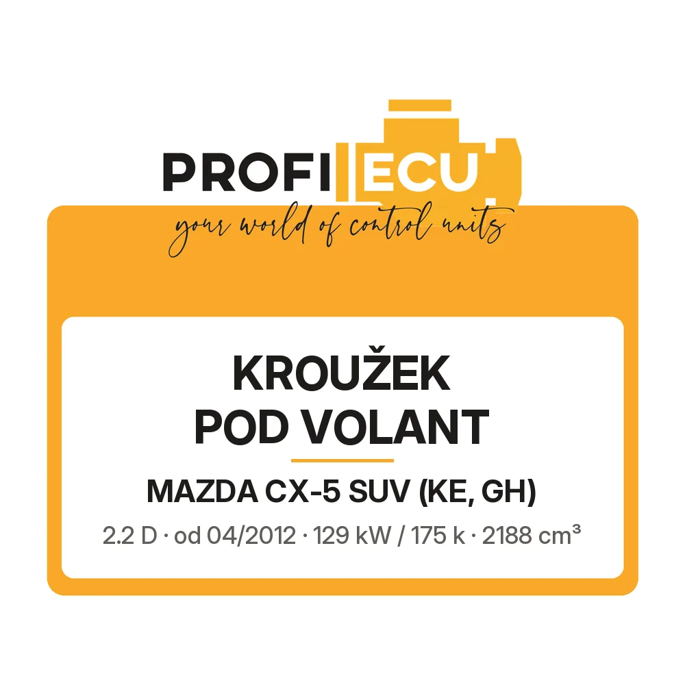 Etiketa ProfiECU: Kroužek pod volant pro Mazda CX-5 SUV 2.2 D 129 kW