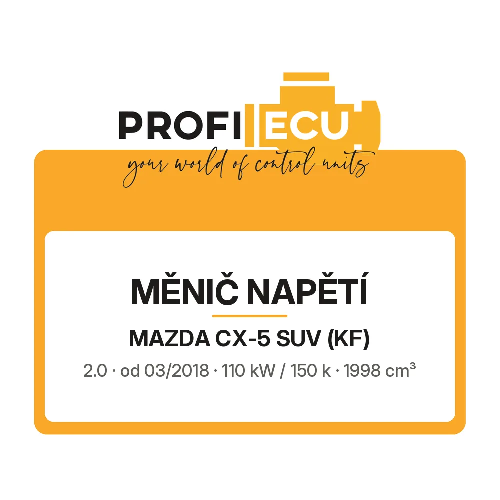 Etiketa ProfiECU: Měnič napětí pro Mazda CX-5 SUV 2.0 110 kW