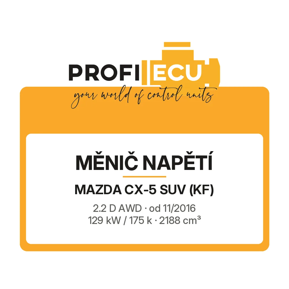 Etiketa ProfiECU: Měnič napětí pro Mazda CX-5 SUV 2.2 D AWD 129 kW
