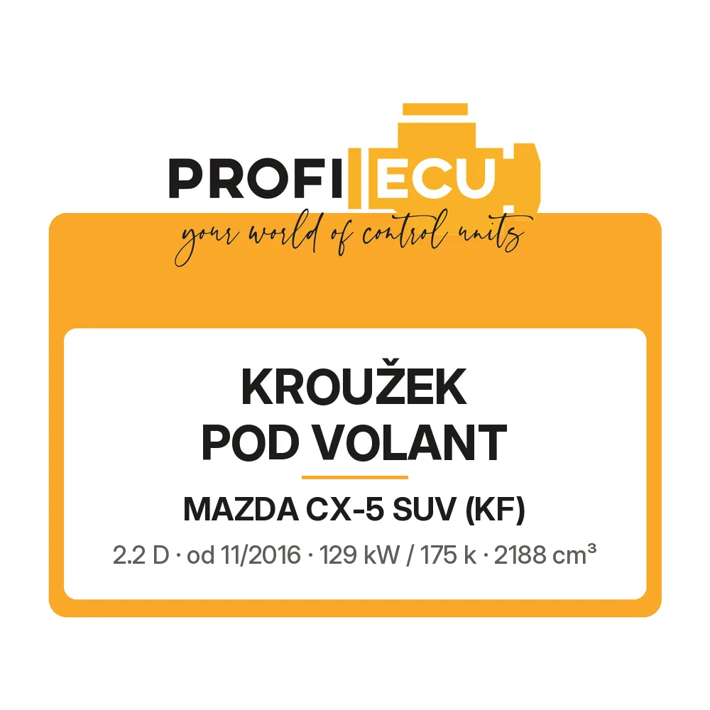 Etiketa ProfiECU: Kroužek pod volant pro Mazda CX-5 SUV 2.2 D 129 kW