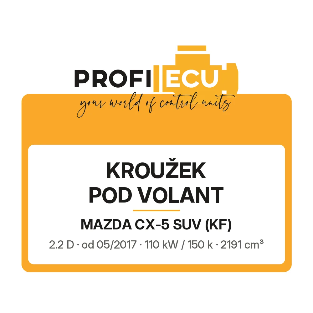 Etiketa ProfiECU: Kroužek pod volant pro Mazda CX-5 SUV 2.2 D 110 kW