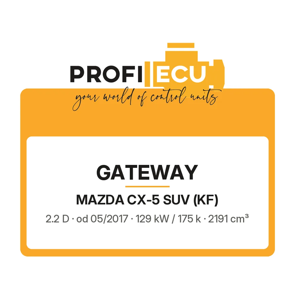 Etiketa ProfiECU: GATEWAY pro Mazda CX-5 SUV 2.2 D 129 kW