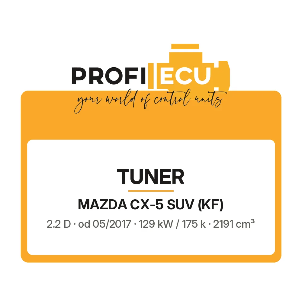 Etiketa ProfiECU: Tuner pro Mazda CX-5 SUV 2.2 D 129 kW