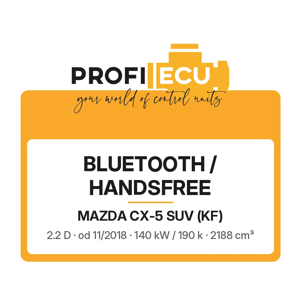 Etiketa ProfiECU: Bluetooth / Handsfree pro Mazda CX-5 SUV 2.2 D 140 kW