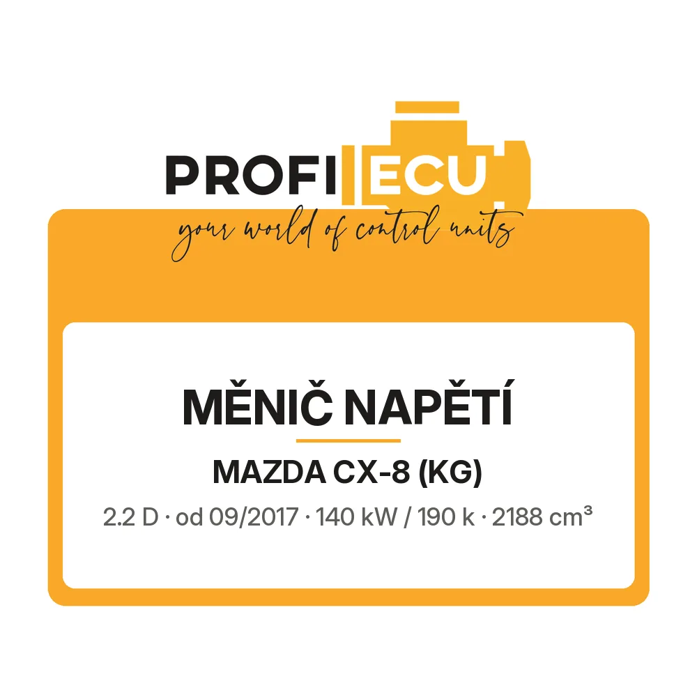 Etiketa ProfiECU: Měnič napětí pro Mazda CX-8 2.2 D 140 kW
