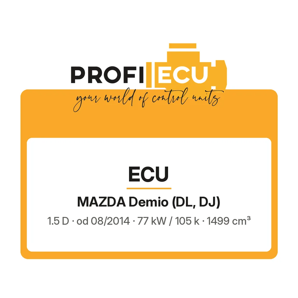 Etiketa ProfiECU: ECU pro Mazda Demio 1.5 D 77 kW