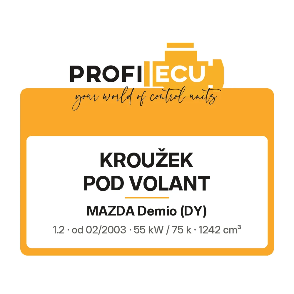 Etiketa ProfiECU: Kroužek pod volant pro Mazda Demio 1.2 55 kW