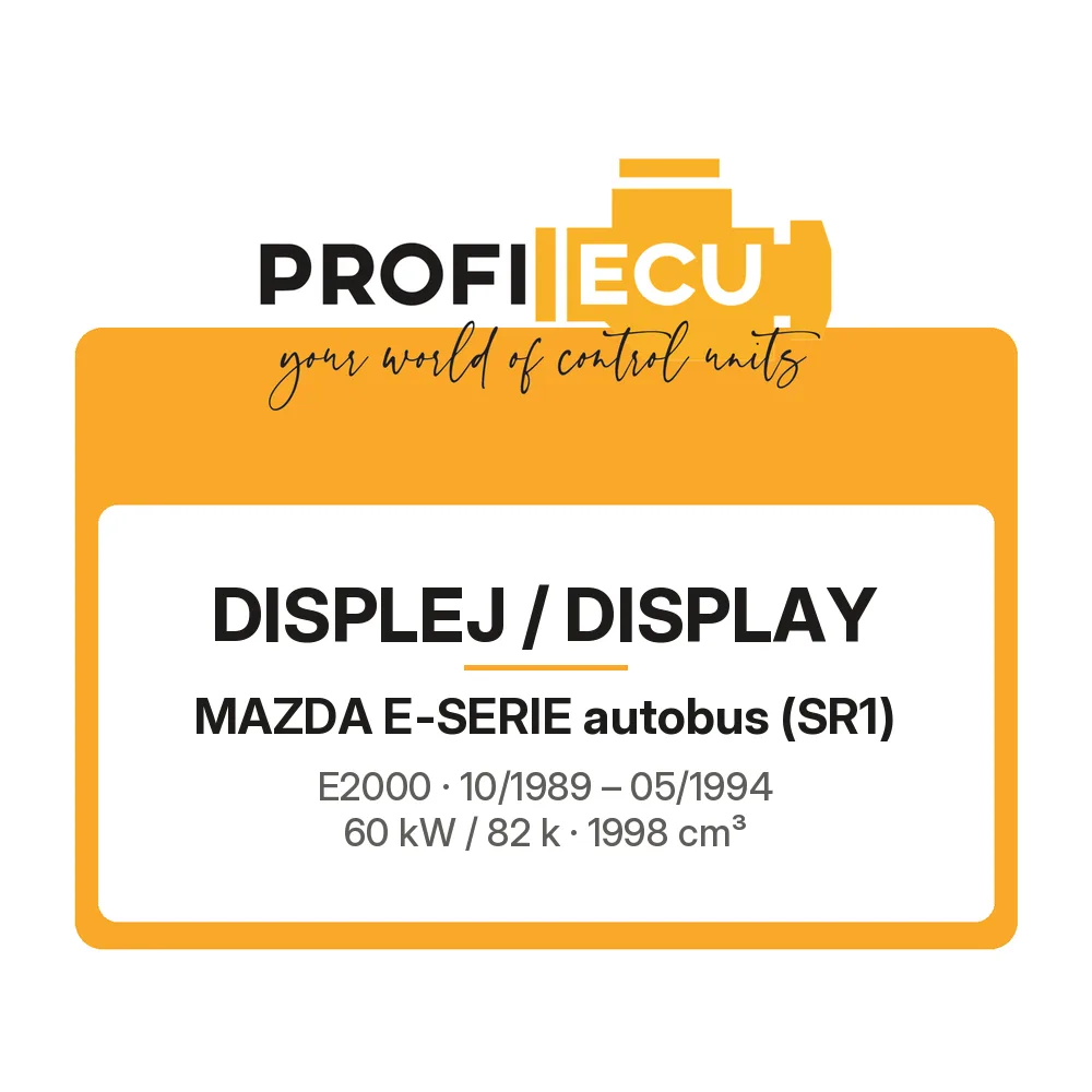Etiketa ProfiECU: Displej / Display pro Mazda E-SERIE autobus E2000 60 kW