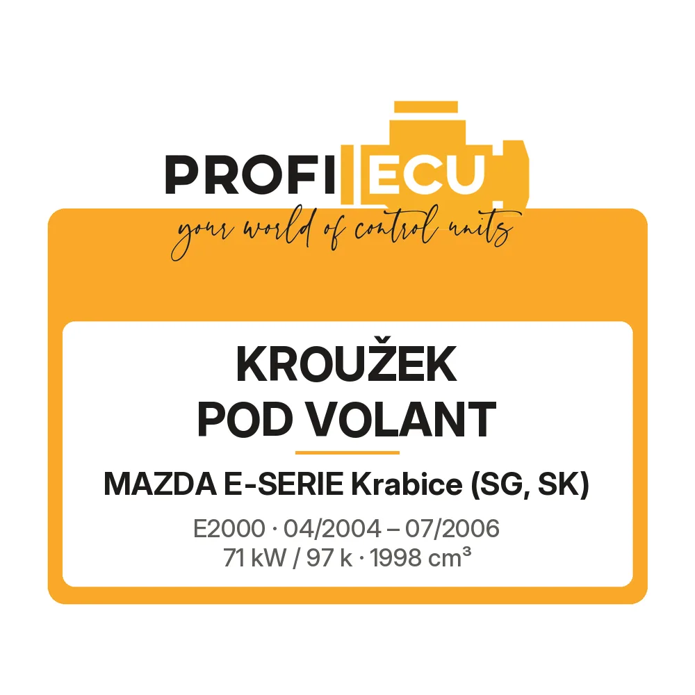 Etiketa ProfiECU: Kroužek pod volant pro Mazda E-SERIE Krabice E2000 71 kW