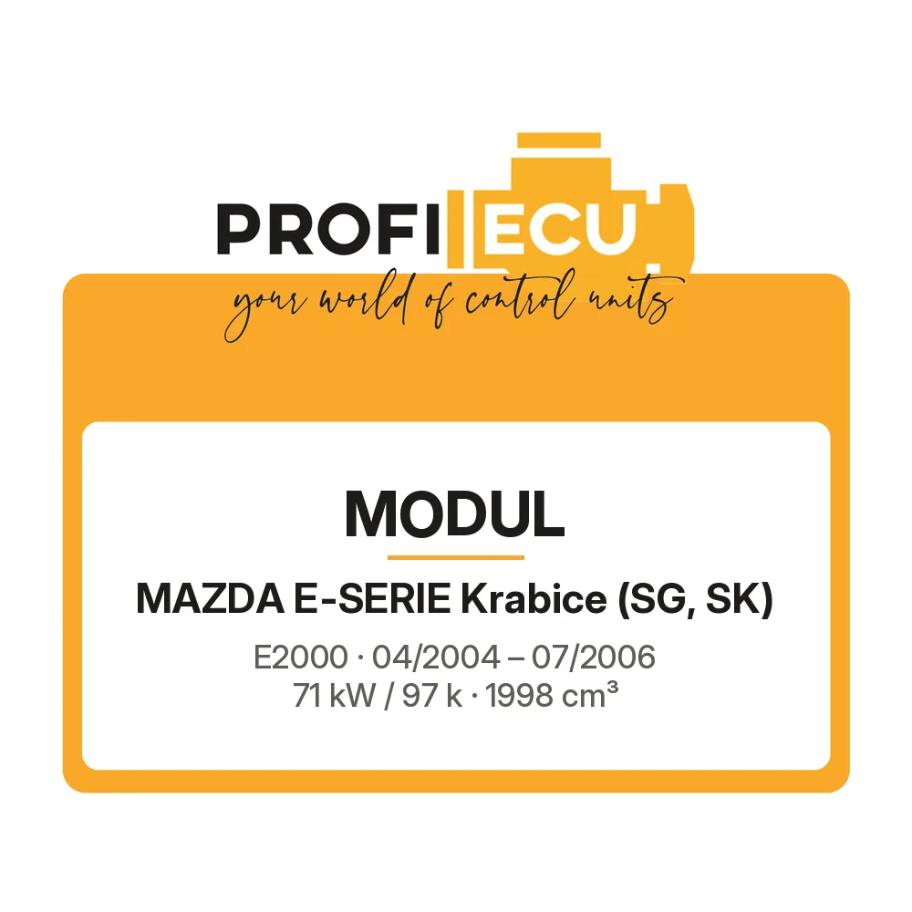 Etiketa ProfiECU: Modul pro Mazda E-SERIE Krabice E2000 71 kW