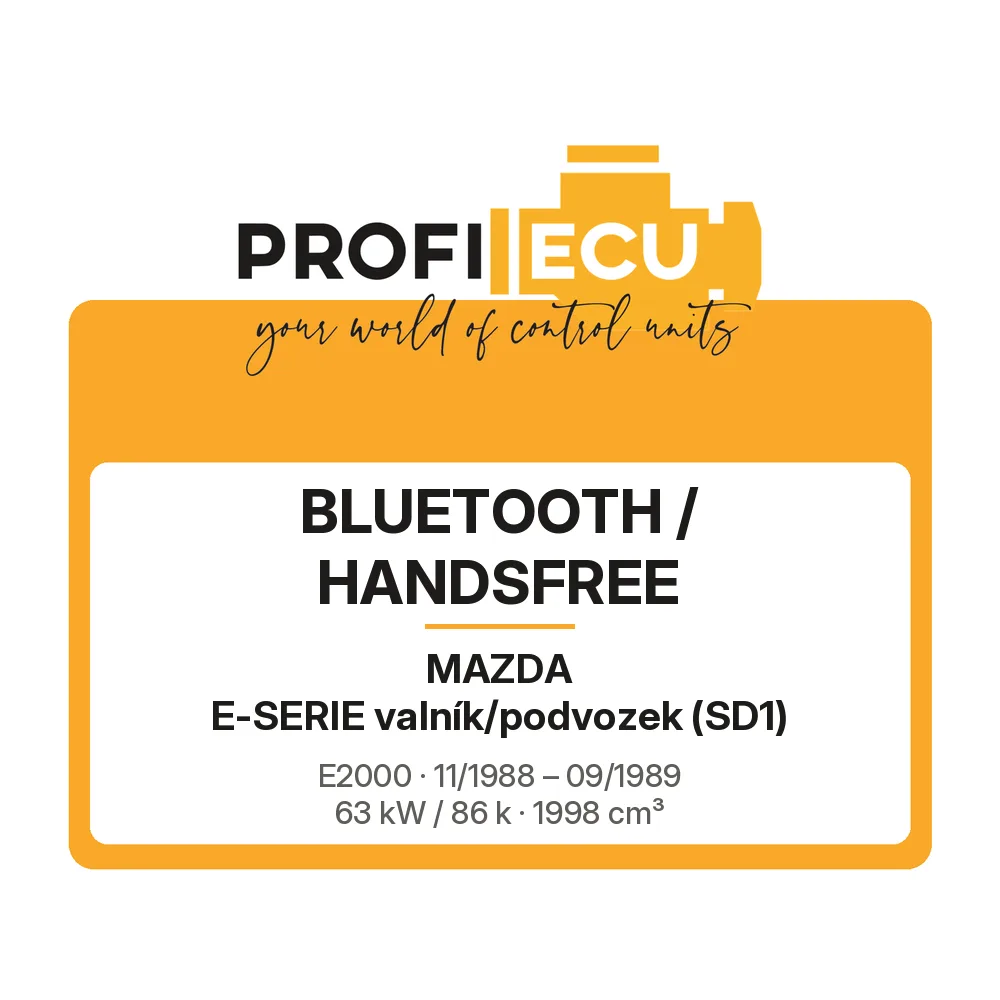 Etiketa ProfiECU: Bluetooth / Handsfree pro Mazda E-SERIE valník/podvozek E2000 63 kW
