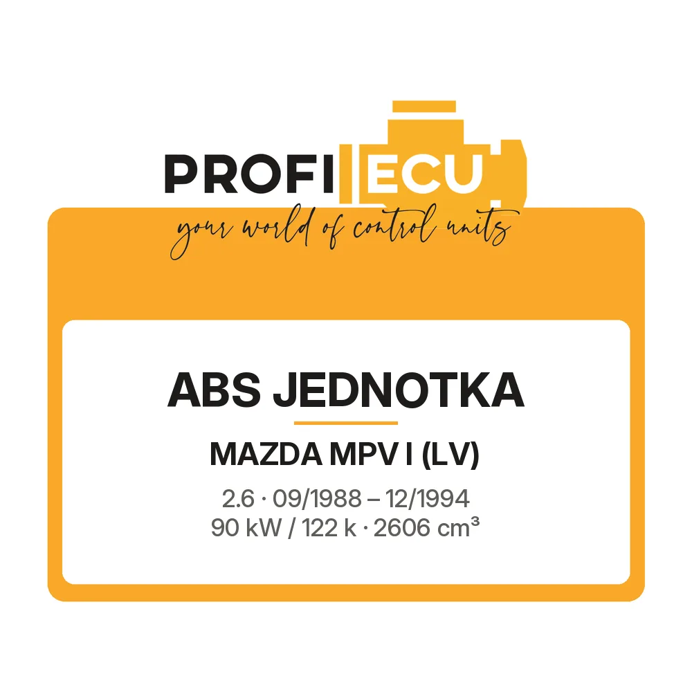 Etiketa ProfiECU: ABS jednotka pro Mazda MPV I 2.6 90 kW