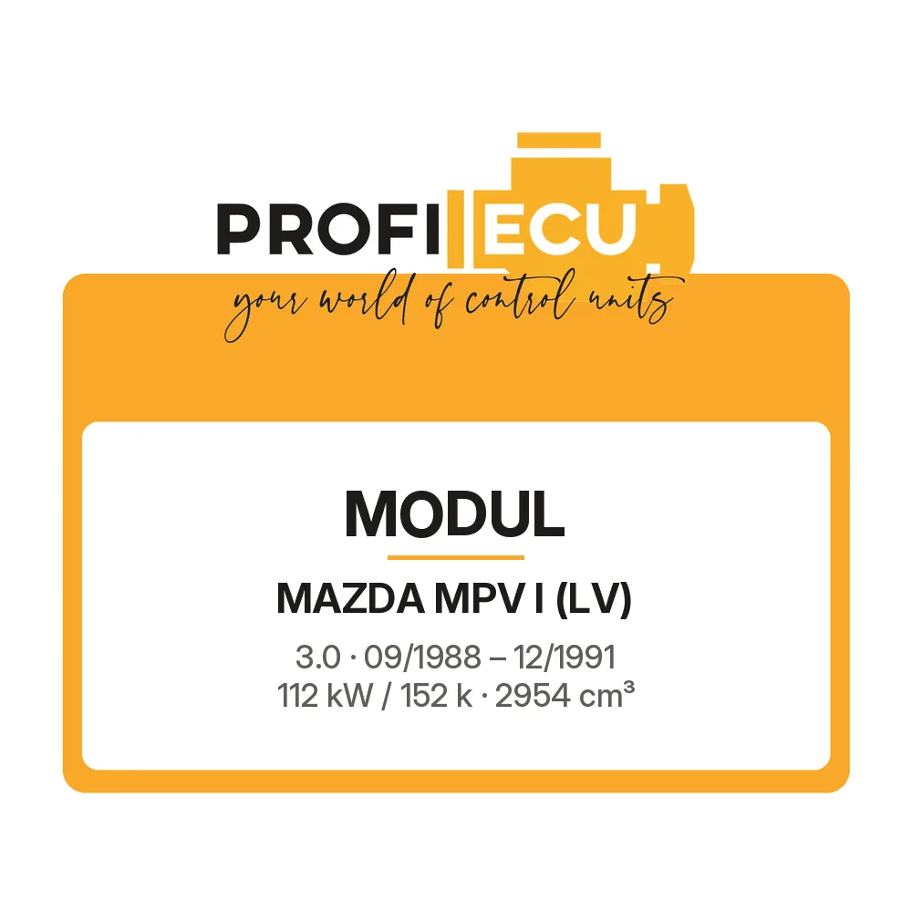 Etiketa ProfiECU: Modul pro Mazda MPV I 3.0 112 kW