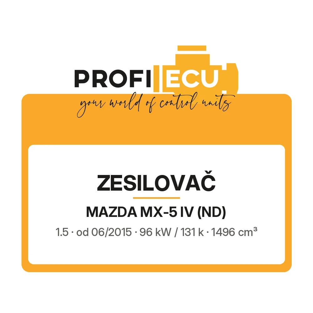 Etiketa ProfiECU: Zesilovač pro Mazda MX-5 IV 1.5 96 kW