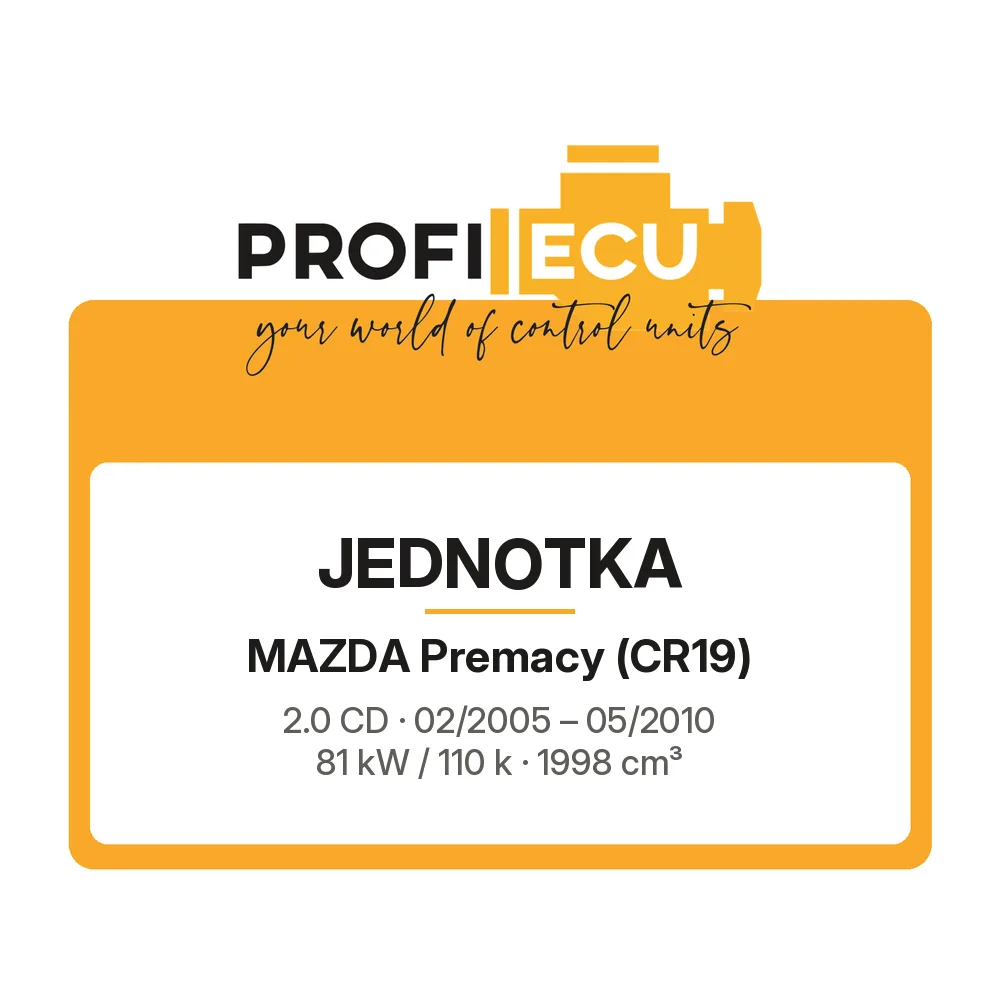 Etiketa ProfiECU: Jednotka pro Mazda Premacy 2.0 CD 81 kW