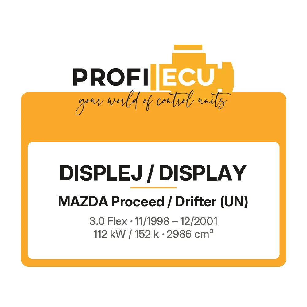 Etiketa ProfiECU: Displej / Display pro Mazda Proceed / Drifter 3.0 Flex 112 kW