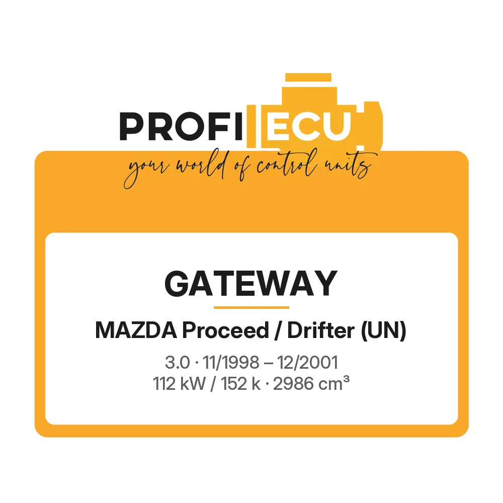 Etiketa ProfiECU: GATEWAY pro Mazda Proceed / Drifter 3.0 112 kW