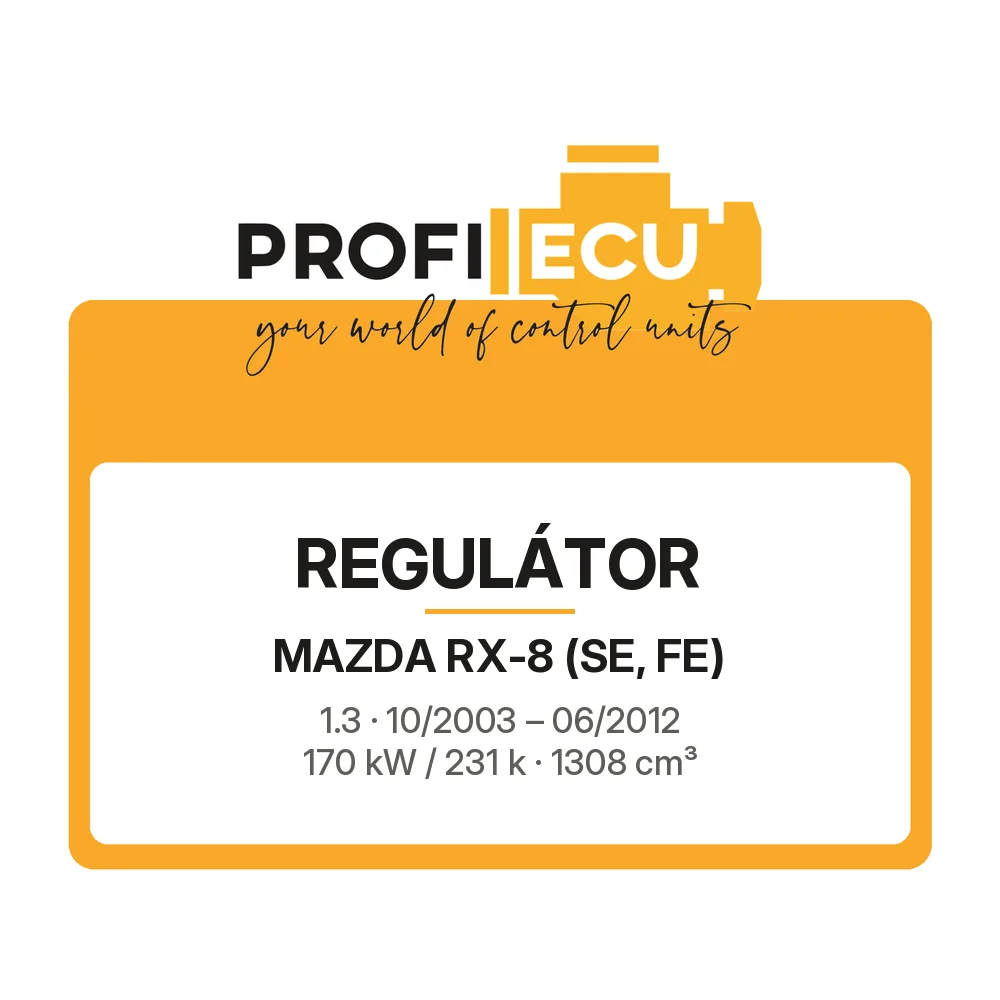 Etiketa ProfiECU: Regulátor pro Mazda RX-8 1.3 170 kW