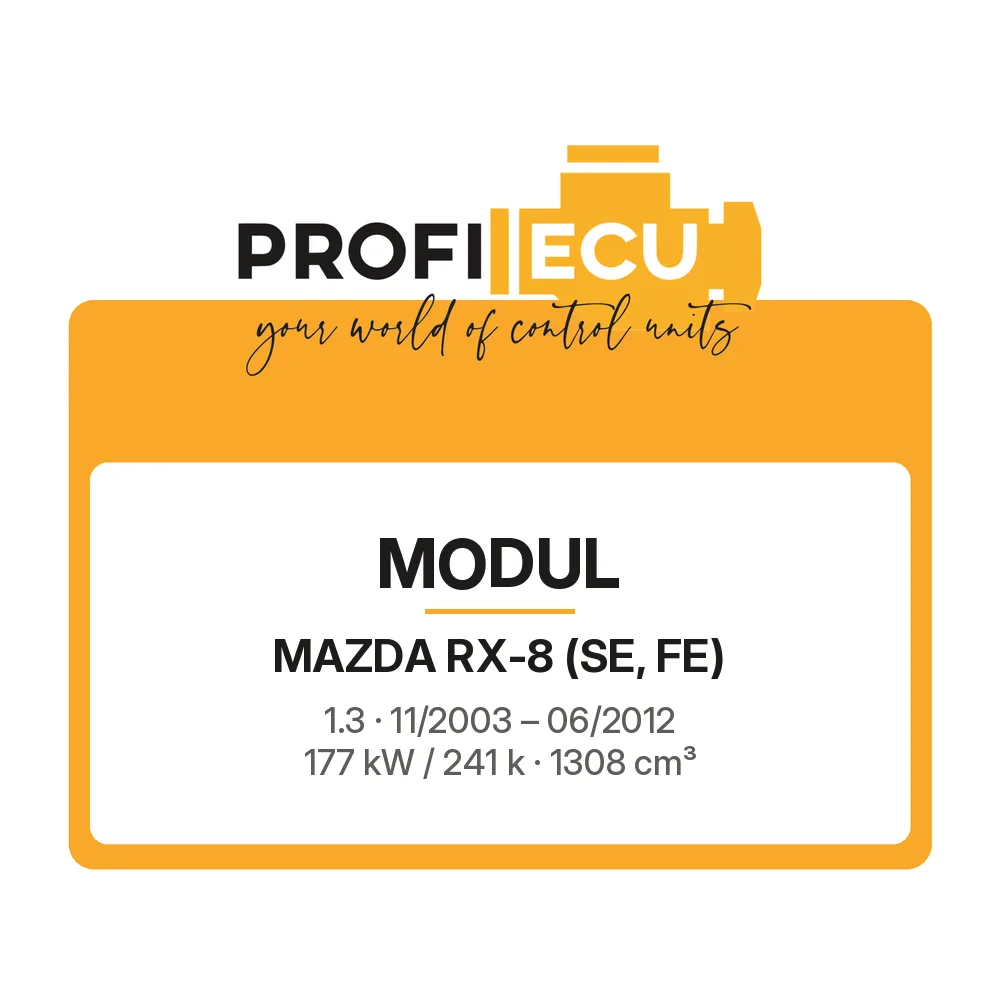 Etiketa ProfiECU: Modul pro Mazda RX-8 1.3 177 kW