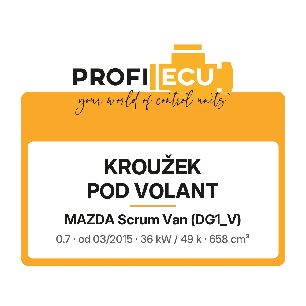 Etiketa ProfiECU: Kroužek pod volant pro Mazda Scrum Van 0.7 36 kW