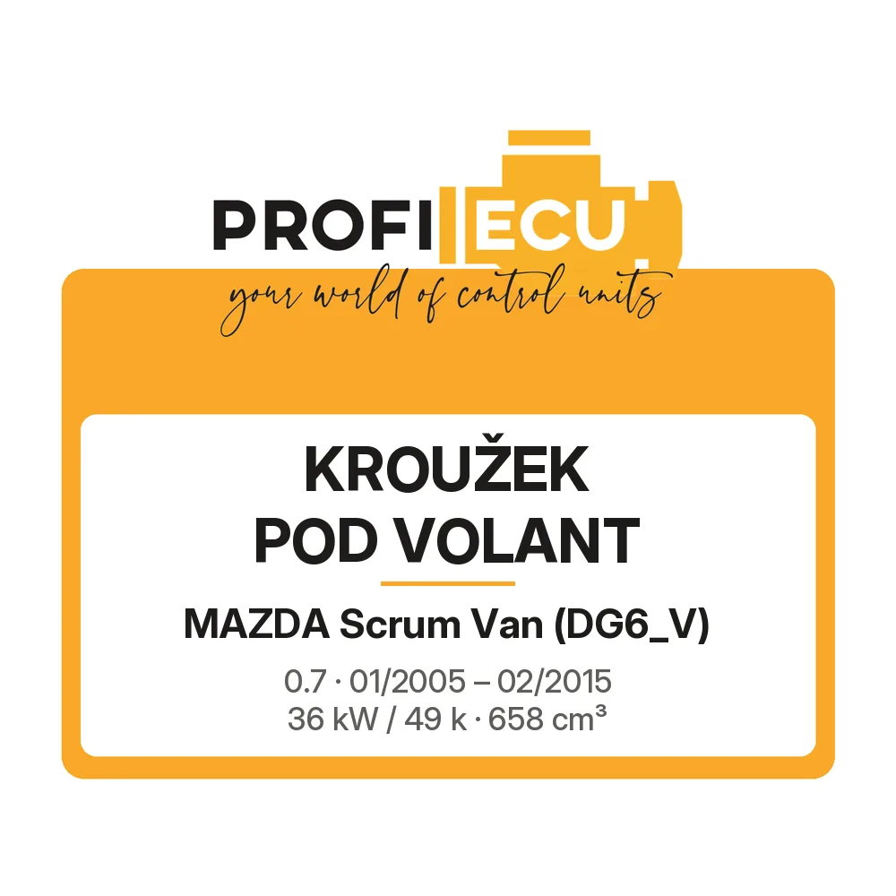 Etiketa ProfiECU: Kroužek pod volant pro Mazda Scrum Van 0.7 36 kW