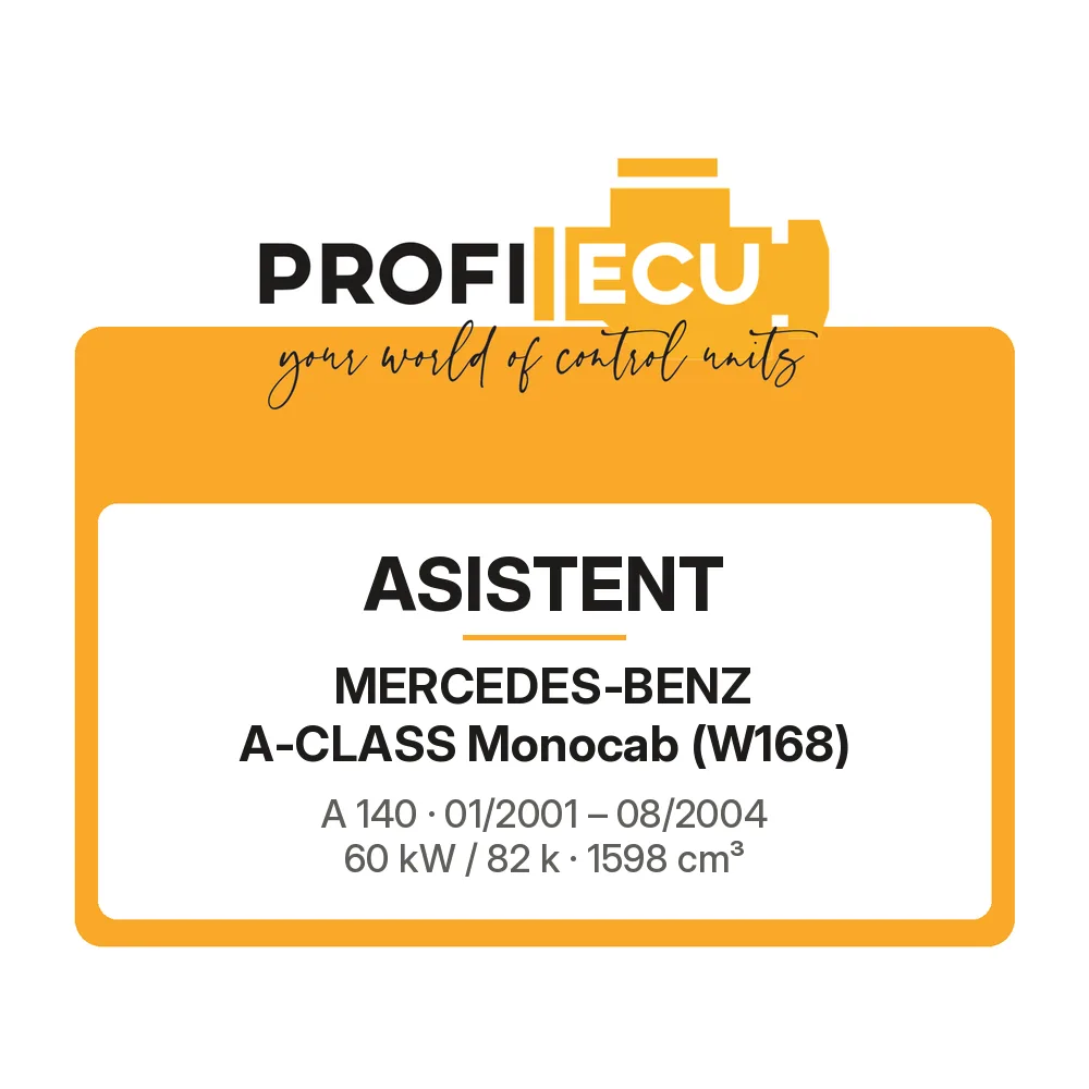 Etiketa ProfiECU: ASISTENT pro Mercedes-Benz A-CLASS Monocab A 140 60 kW
