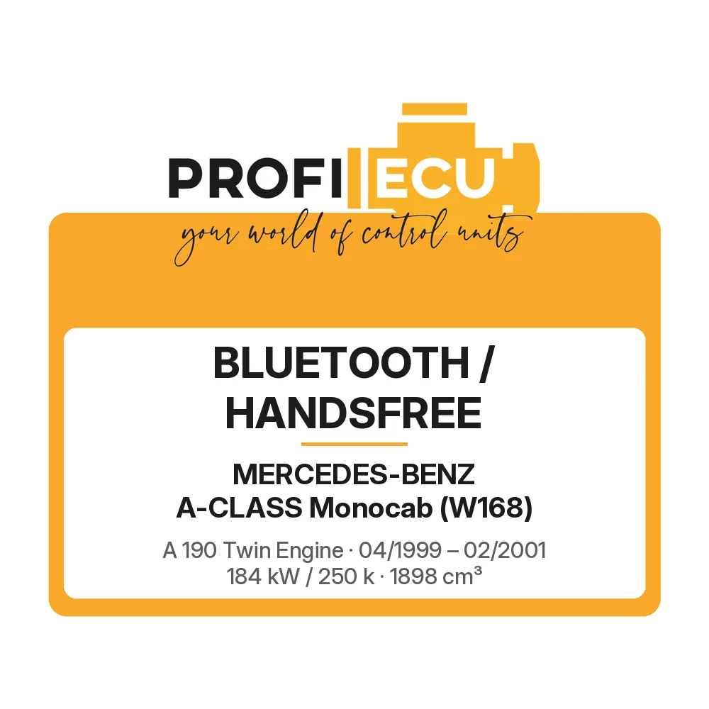 Etiketa ProfiECU: Bluetooth / Handsfree pro Mercedes-Benz A-CLASS Monocab A 190 Twin Engine 184 kW