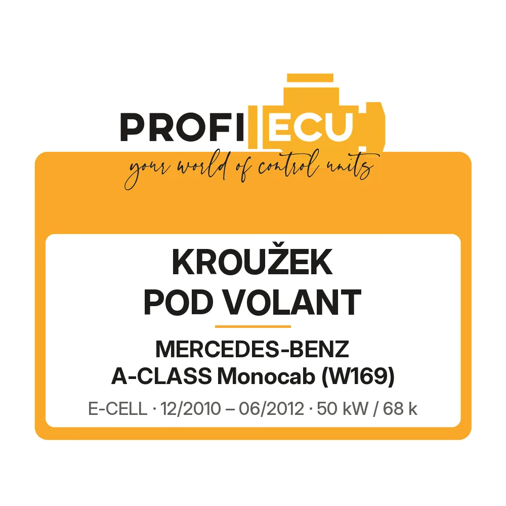 Etiketa ProfiECU: Kroužek pod volant pro Mercedes-Benz A-CLASS Monocab E-CELL