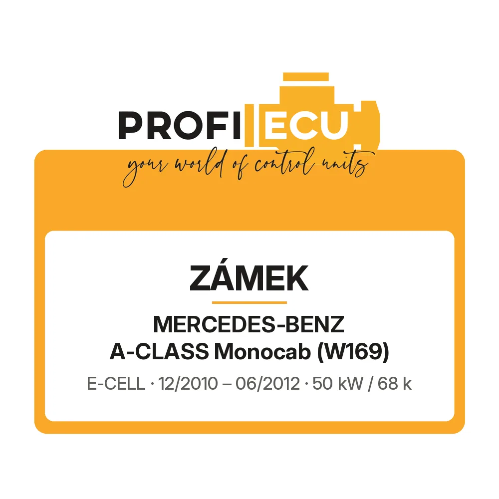 Etiketa ProfiECU: Zámek pro Mercedes-Benz A-CLASS Monocab E-CELL
