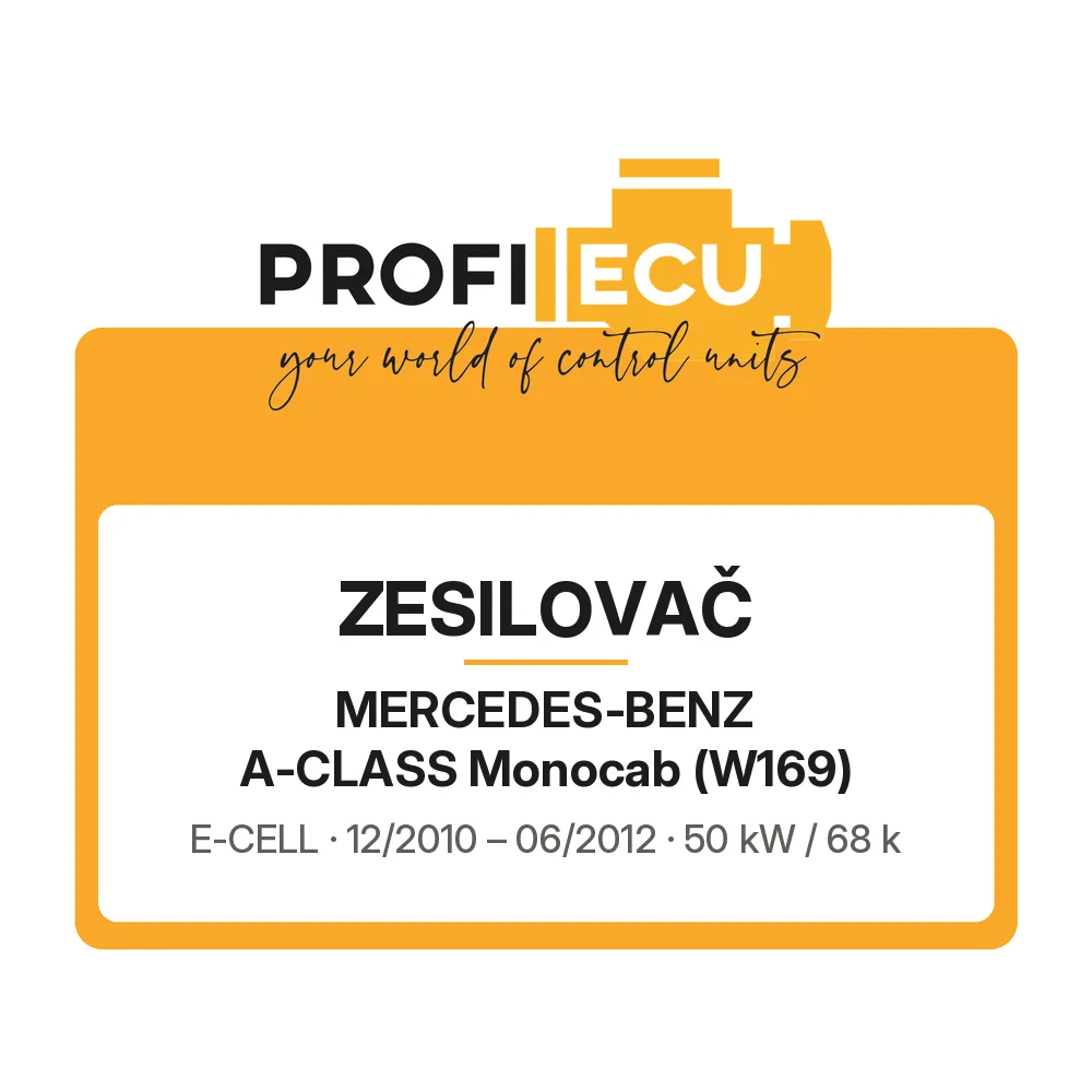 Etiketa ProfiECU: Zesilovač pro Mercedes-Benz A-CLASS Monocab E-CELL