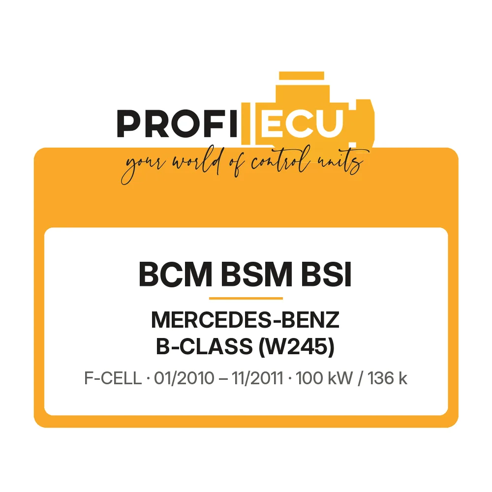 Etiketa ProfiECU: BCM BSM BSI pro Mercedes-Benz B-CLASS F-CELL