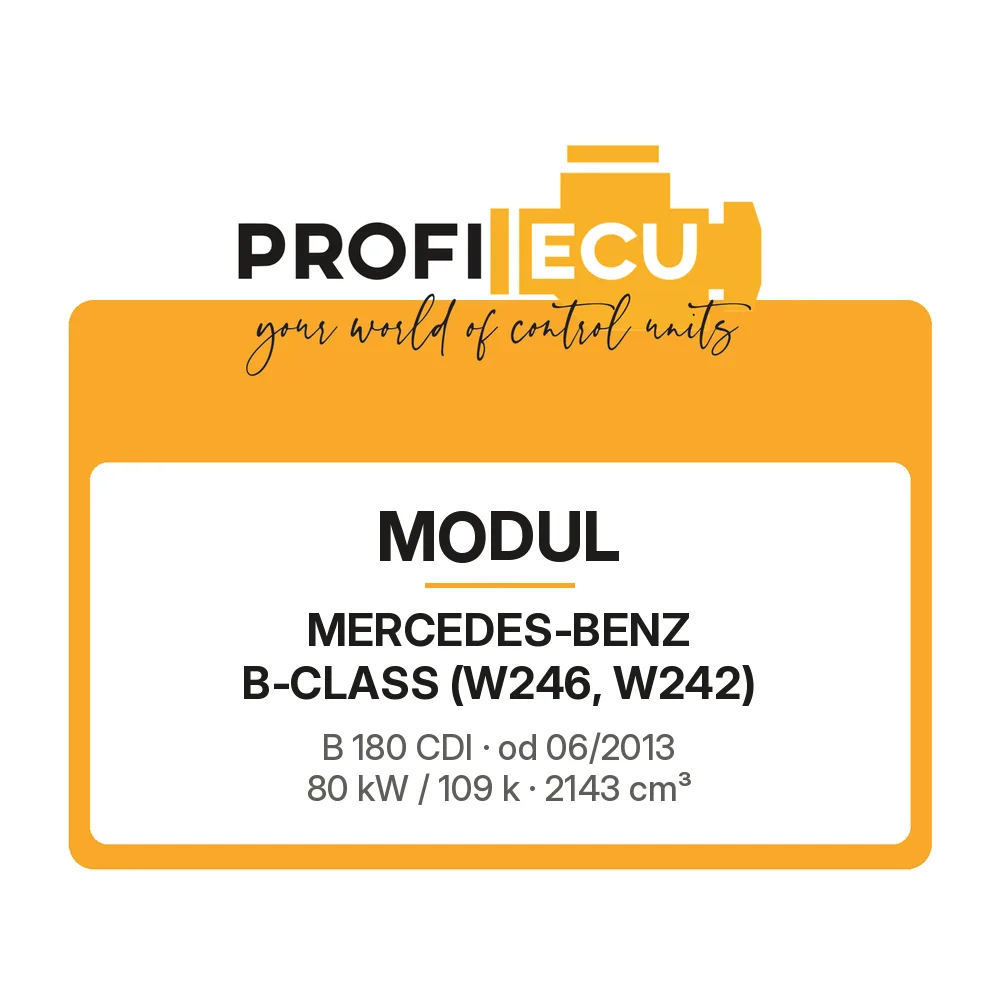 Etiketa ProfiECU: Modul pro Mercedes-Benz B-CLASS B 180 CDI 80 kW
