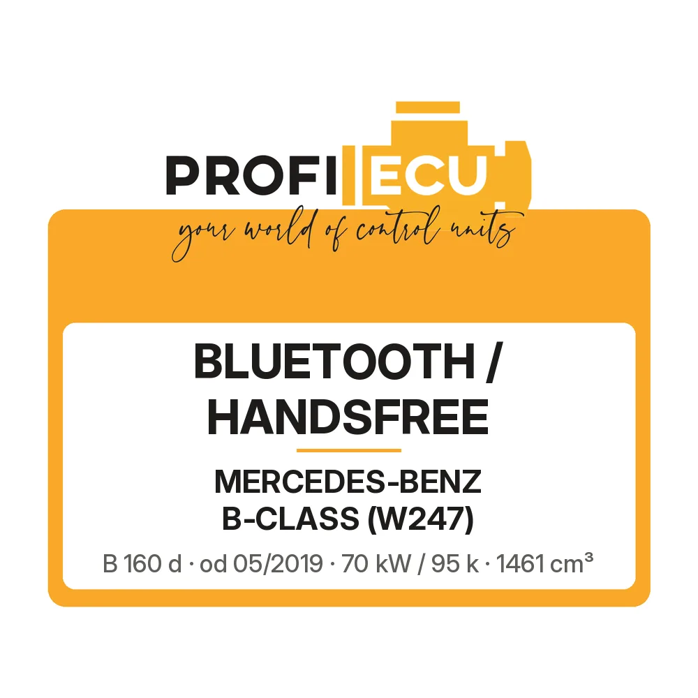 Etiketa ProfiECU: Bluetooth / Handsfree pro Mercedes-Benz B-CLASS B 160 d 70 kW
