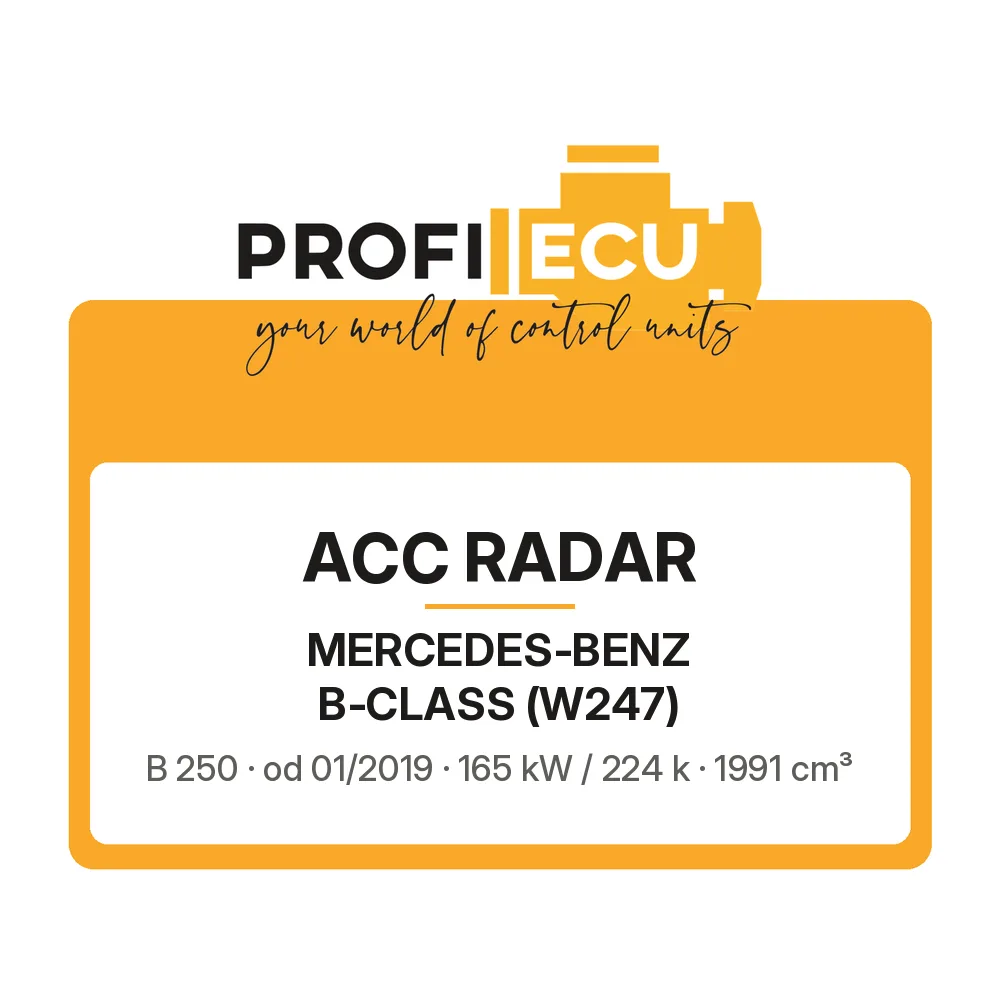 Etiketa ProfiECU: ACC Radar pro Mercedes-Benz B-CLASS B 250 165 kW
