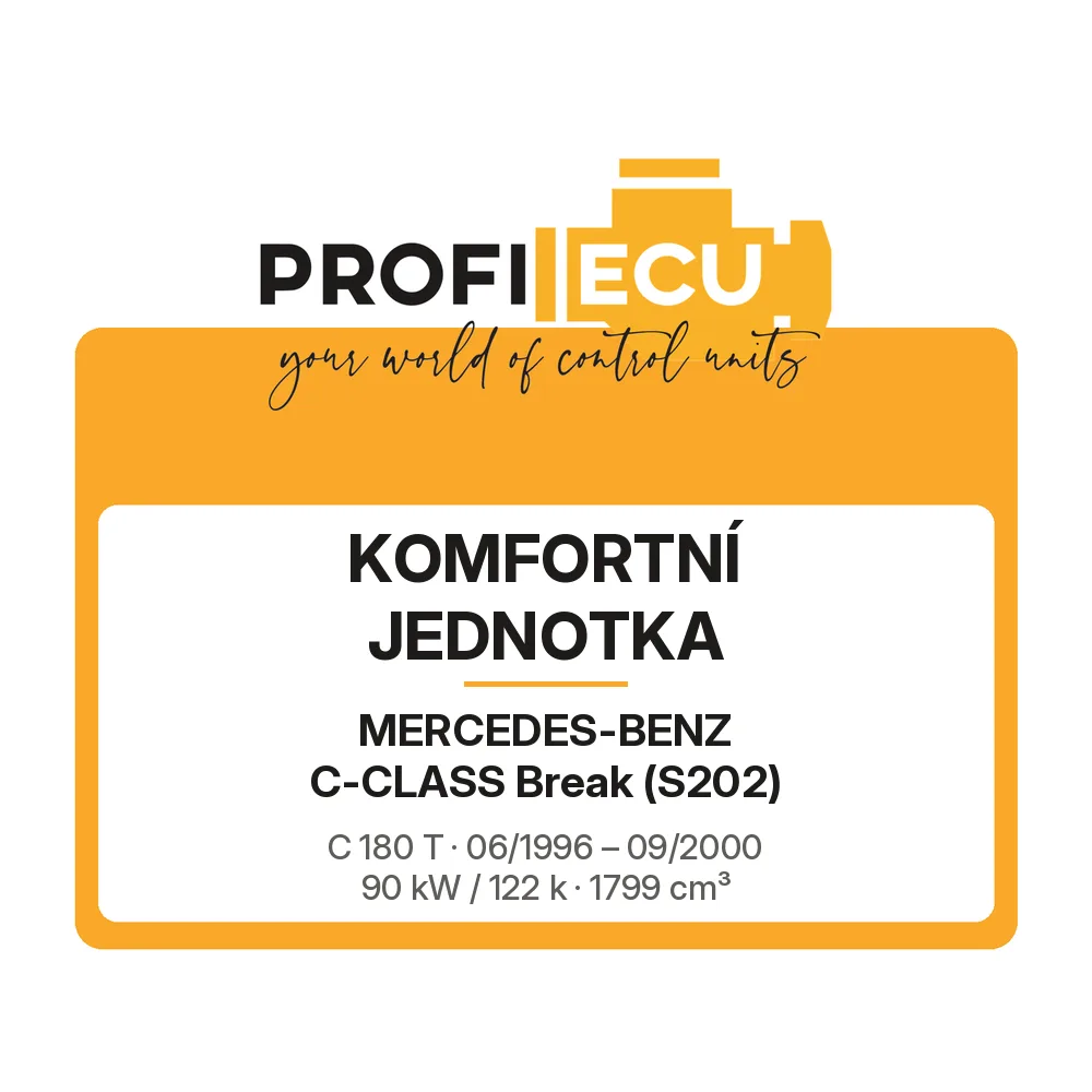 Etiketa ProfiECU: Komfortní jednotka pro Mercedes-Benz C-CLASS Break C 180 T 90 kW