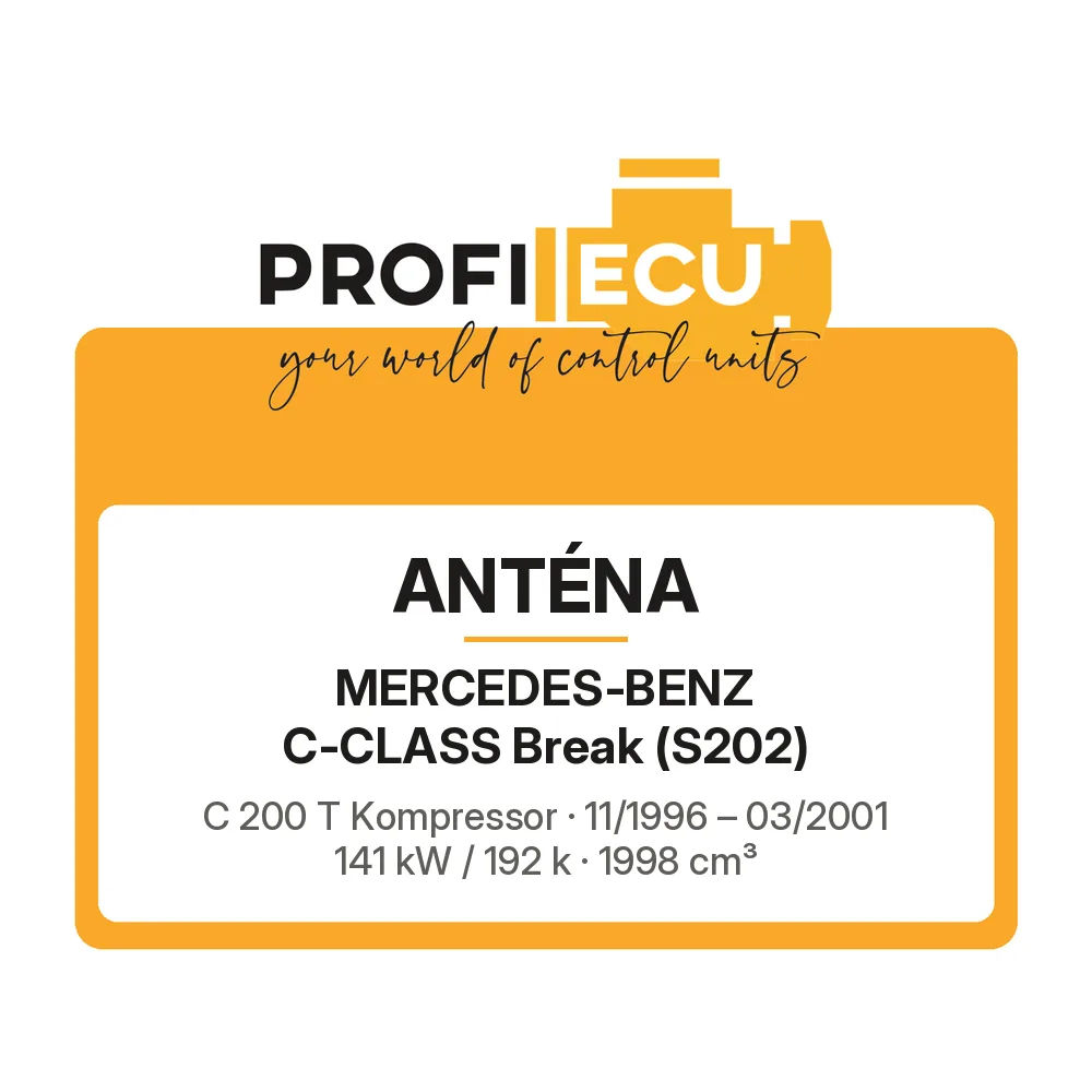 Etiketa ProfiECU: Anténa pro Mercedes-Benz C-CLASS Break C 200 T Kompressor 141 kW
